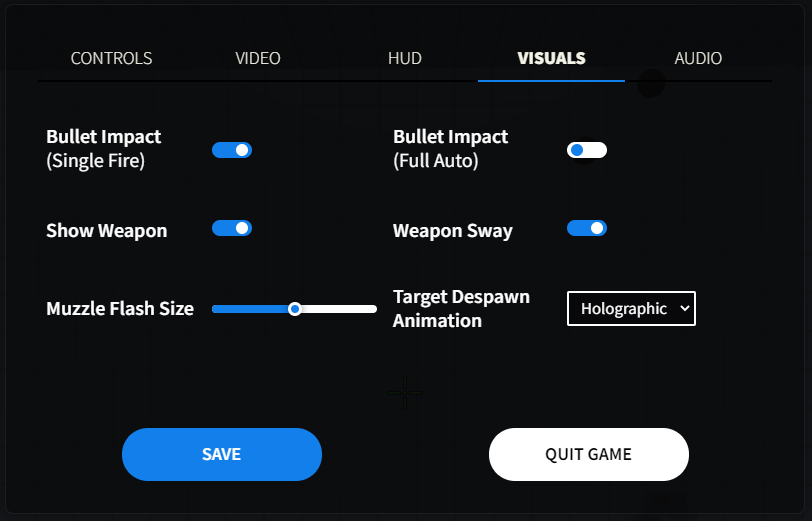 Game options